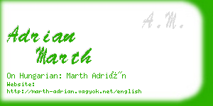 adrian marth business card